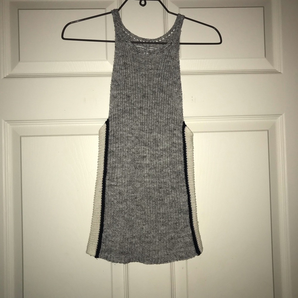Gray American Eagle Sweater Tank Top
